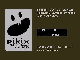 pikix title screen
